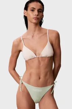 Женские мятные трусики от купальника SIDE TIE BOTTOM Ментоловый M Calvin Klein LV00Q61220