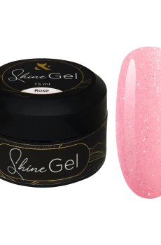 Гель для укрепления натуральных ногтей F.O.X Shine Gel, Rose, 15 мл