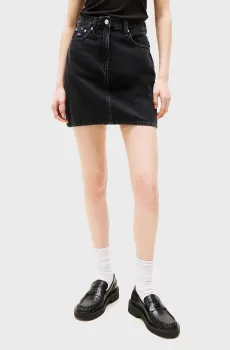 Женская черная джинсовая юбка MOM SKIRT BI8080 Черный 27 Tommy Jeans DW0DW21275