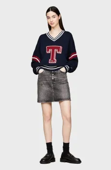 Женская серая джинсовая юбка MOM UH Серый 25 Tommy Jeans DW0DW18231