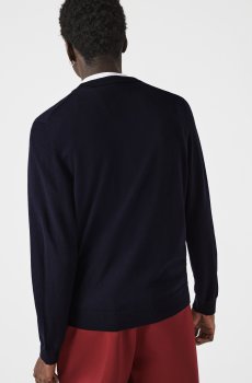 Lacoste светр чоловічий з круглим вирізом