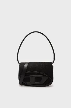 Женская черная джинсовая сумка 1DR SHOULDER BAG Черный ONESIZE Diesel X08396 P6901