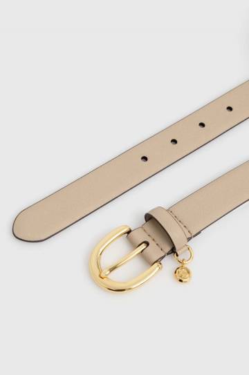 Кожаный ремень Lauren Ralph Lauren женский цвет бежевый Кожаный ремень Lauren Ralph Lauren женский цвет бежевый