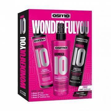 Набор для разглаживания волос Osmo Wonder 10 Wonderful You Gift Set (шампунь, 200 мл + кондиционер, 200 мл + спрей, 250 мл) Набор для разглаживания волос Osmo Wonder 10 Wonderful You Gift Set (шампунь, 200 мл + кондиционер, 200 мл + спрей, 250 мл)
