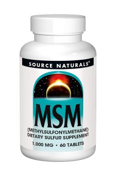 МСМ с витамином C Source Naturals MSM With Vitamin C 1000 мг, 60 таблеток
