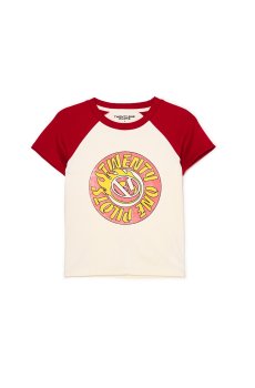 Cropp - Блузка з рукавами реглан Twenty One Pilots - білий