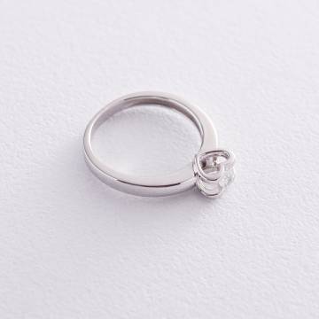 Золотое помолвочное кольцо "Сердце" (куб. циркон Swarovski) к06278 Золотое помолвочное кольцо "Сердце" (куб. циркон Swarovski) к06278
