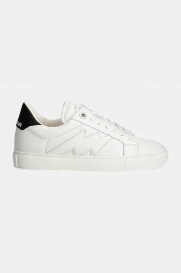 Кожаные кроссовки ZADIG&VOLTAIRE La Flash цвет белый SWSN00478 Кожаные кроссовки ZADIG&VOLTAIRE La Flash цвет белый SWSN00478