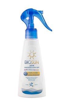 Детский солнцезащитный лосьон-спрей Bioton Cosmetics BioSun Sunscreen For Kids, SPF 45, 300 мл