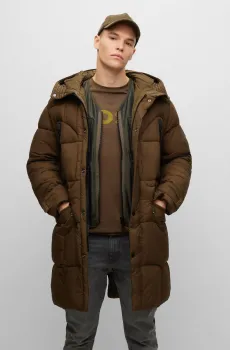Мужская коричневая парка Коричневый 48 BOSS 50473879;308