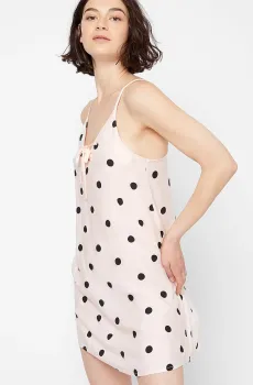 Женская розовая ночная рубашка в горошек FILIPPA Розовый M Etam 6509107