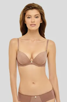 Женский бежевый бюстгальтер Бежевый 75D MARC&ANDRE A9-1416