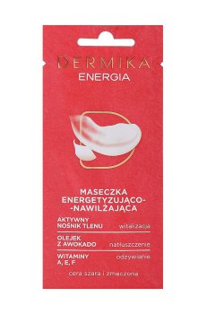 Энергетическая и увлажняющая маска для лица Dermika Energy для тусклой и уставшей кожи, 10 мл