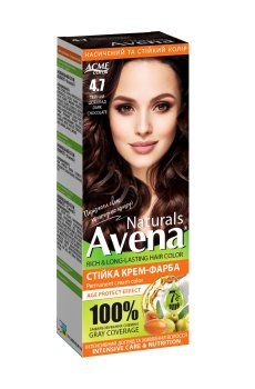 Стойкая крем-краска для волос Acme Color Avena Naturals Permanent Cream Color 4.7 Темный шоколад, 115 мл