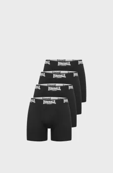 Мужские черные трусы (4 шт) WEST CHALLOW Черный XXL Lonsdale 117752