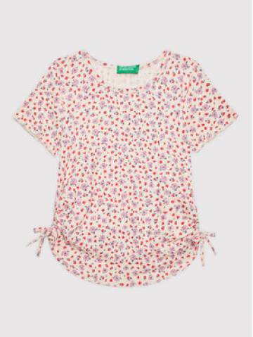 United Colors Of Benetton Футболка 3JKNC102M Рожевий Slim Fit United Colors Of Benetton Футболка 3JKNC102M Рожевий Slim Fit