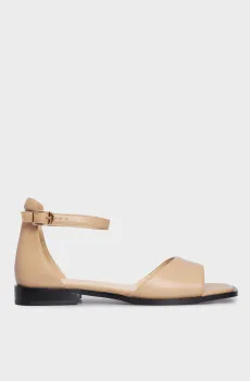 Женские бежевые кожаные сандалии Riverside Бежевый 37 PRPY PRSLT2444W