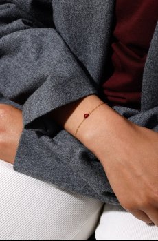 Серебряный браслет с позолотой Design Letters