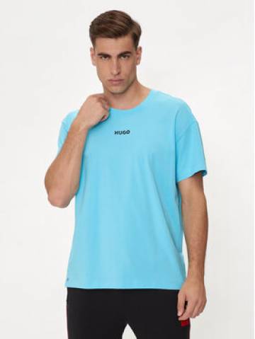 Hugo Футболка Linked 50518646 Голубий Relaxed Fit Hugo Футболка Linked 50518646 Голубий Relaxed Fit