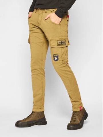 Alpha Industries Штани з тканини Petrol Patch 178207 Зелений Slim Fit Alpha Industries Штани з тканини Petrol Patch 178207 Зелений Slim Fit