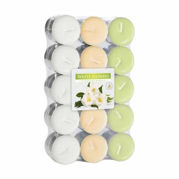 Ароматическая свеча Bispol Scented Candle White Flowers, 30 шт (p15-179 s30)