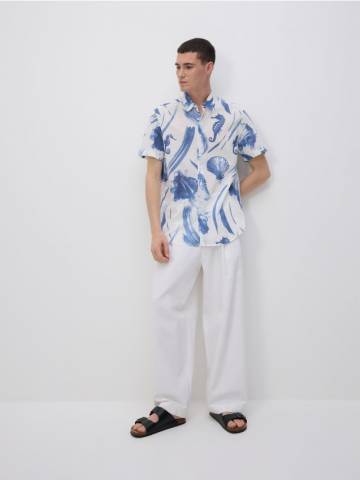 Reserved - Сорочка з візерунком regular fit - різнобарвний - 028EH-MLC Reserved - Сорочка з візерунком regular fit - різнобарвний - 028EH-MLC