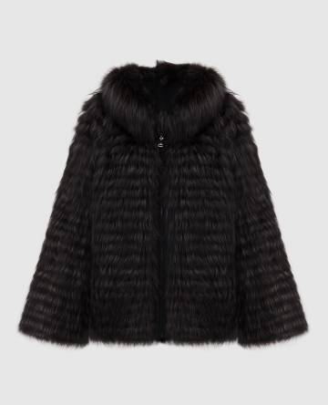 Двухсторонняя шуба CAMBRIDGE R с мехом лисы