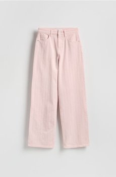 Reserved - Джинси wide leg у рубчик - рожевий - 161IL-03J