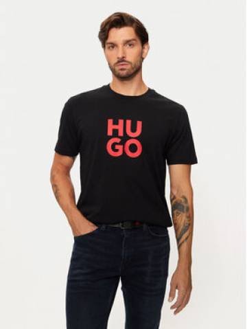 Hugo Футболка Racing Bulls 50523839 Чорний Regular Fit Hugo Футболка Racing Bulls 50523839 Чорний Regular Fit
