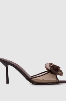 Коричневые мюли ROSE