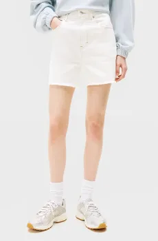 Женские белые джинсовые шорты MOM Белый 30 Tommy Jeans DW0DW20093