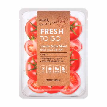 Тканевая маска для лица Tony Moly Fresh To Go Mask Sheet Tomato с томатами, 22 г Тканевая маска для лица Tony Moly Fresh To Go Mask Sheet Tomato с томатами, 22 г