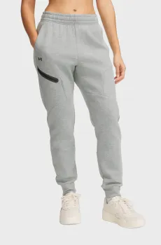 Женские светло-серые спортивные брюки Unstoppable Flc Jogger Серый L Under Armour 1379846-348