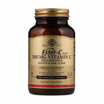 Витамин С Solgar Ester-C Plus Vitamin C 500 мг, 100 желатиновых капсул
