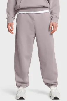 Мужские пудровые спортивные брюки UA Icon HWT Flc Wash OS Pant Розовый XL Under Armour 1386554-015