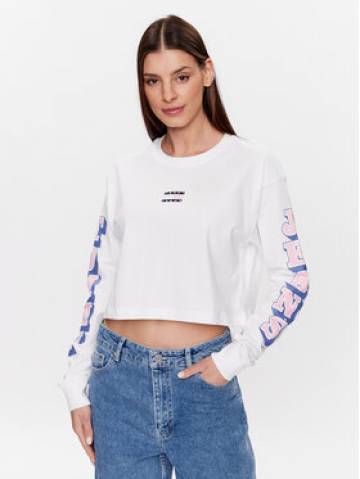 Tommy Jeans Світшот Badge DW0DW15482 Білий Relaxed Fit Tommy Jeans Світшот Badge DW0DW15482 Білий Relaxed Fit