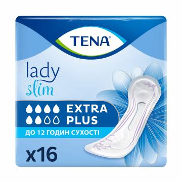Урологические прокладки женские TENA Lady Slim Extra Plus, 16 шт Урологические прокладки женские TENA Lady Slim Extra Plus, 16 шт