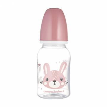 Бутылочка для кормления Canpol Babies Cute Animals с рисунком, с рождения, розовая, 120 мл (11/851_pin) Бутылочка для кормления Canpol Babies Cute Animals с рисунком, с рождения, розовая, 120 мл (11/851_pin)