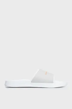 Женские белые слайдеры SLIDE MONOGRAM Белый 40 Calvin Klein YW0YW00585