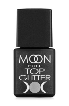 Уценка! Топ для гель-лака Moon Full Top Glitter 02 Gold, 8 мл