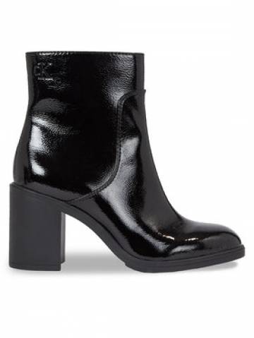 Calvin Klein Jeans Ботильйони Mid Block Heel Boot Naplak Wn YW0YW01258 Чорний Calvin Klein Jeans Ботильйони Mid Block Heel Boot Naplak Wn YW0YW01258 Чорний