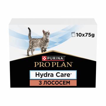 Влажный дополнительный корм для взрослых кошек Pro Plan Hydra Care для увеличения потребления жидкости, с лососем, 10*75 г Влажный дополнительный корм для взрослых кошек Pro Plan Hydra Care для увеличения потребления жидкости, с лососем, 10*75 г