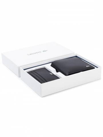Lacoste Набір подарунковий M Billfold Coin Box NH2505FG Чорний Lacoste Набір подарунковий M Billfold Coin Box NH2505FG Чорний