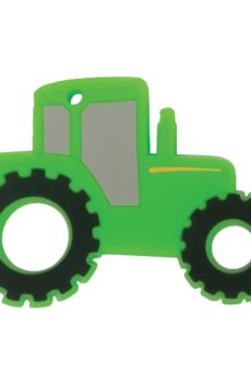 Детская игрушка-прорезыватель для зубов Lindo Трактор зеленый, от 3 месяцев (LI 328-41)