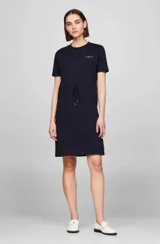 Женское темно-синее платье 1985 REG MINI CORP TEE DRSS SS Синий XS Tommy Hilfiger WW0WW40734