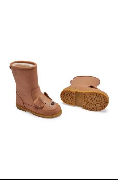 Детские кожаные зимние ботинки Donsje Wadudu Classic Boots Dog