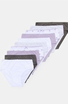 Бавовняні трусики 10 шт. - різнобарвний