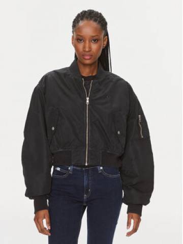 Calvin Klein Jeans Куртка бомбер J20J221378 Чорний Relaxed Fit Calvin Klein Jeans Куртка бомбер J20J221378 Чорний Relaxed Fit