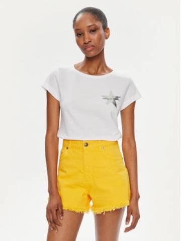 Sisley Футболка 3I1XL100Y Білий Slim Fit Sisley Футболка 3I1XL100Y Білий Slim Fit