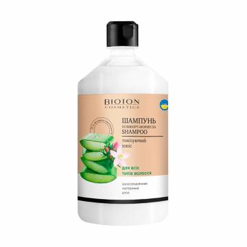 Тонизирующий шампунь Bioton Cosmetics Shampoo Комфорт-формула, для всех типов волос, 1 л Тонизирующий шампунь Bioton Cosmetics Shampoo Комфорт-формула, для всех типов волос, 1 л